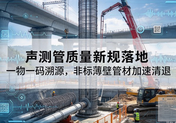 澜沧声测管质量新规落地，一物一码溯源，非标薄壁管材加速清退