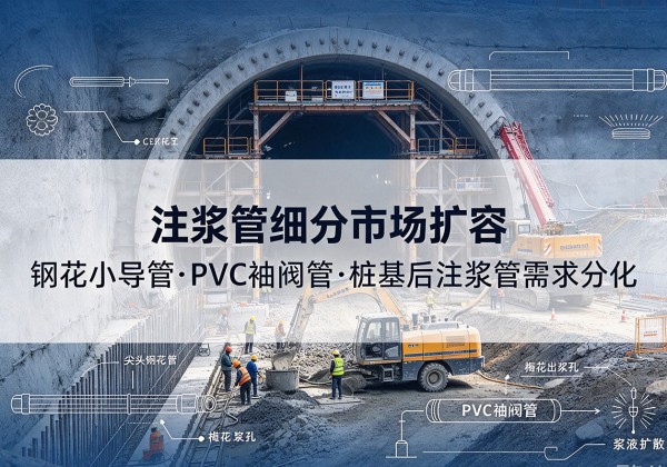 澜沧注浆管细分市场扩容，隧道钢花小导管、PVC 袖阀管、桩基后注浆管需求分化